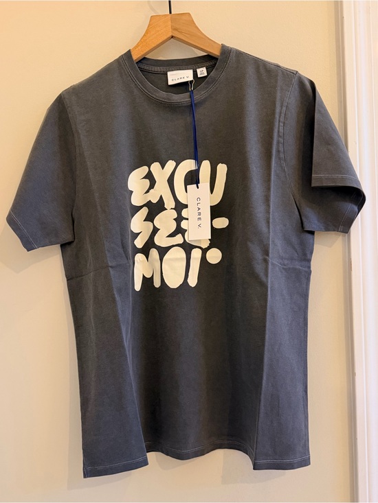 Clare V Tops - Clare V ORIGINAL TEE NWT $125
Faded Black Excusez Moi